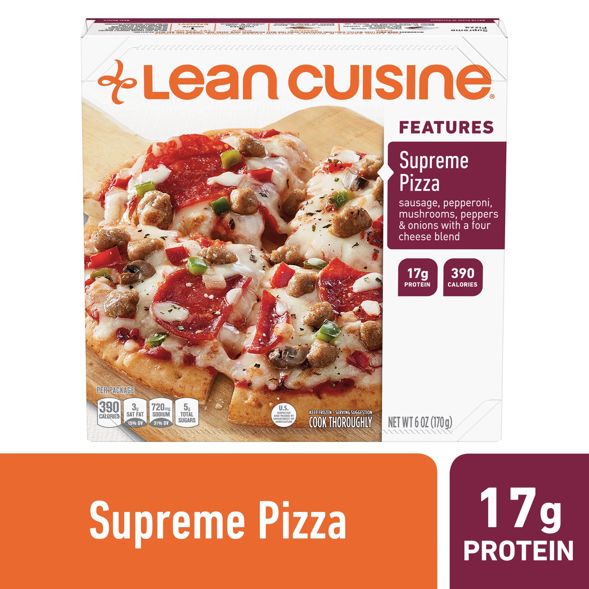 slide 1 of 9, Lean Cuisine Casual Cuisine Traditional Deluxe Pizza, 6 oz