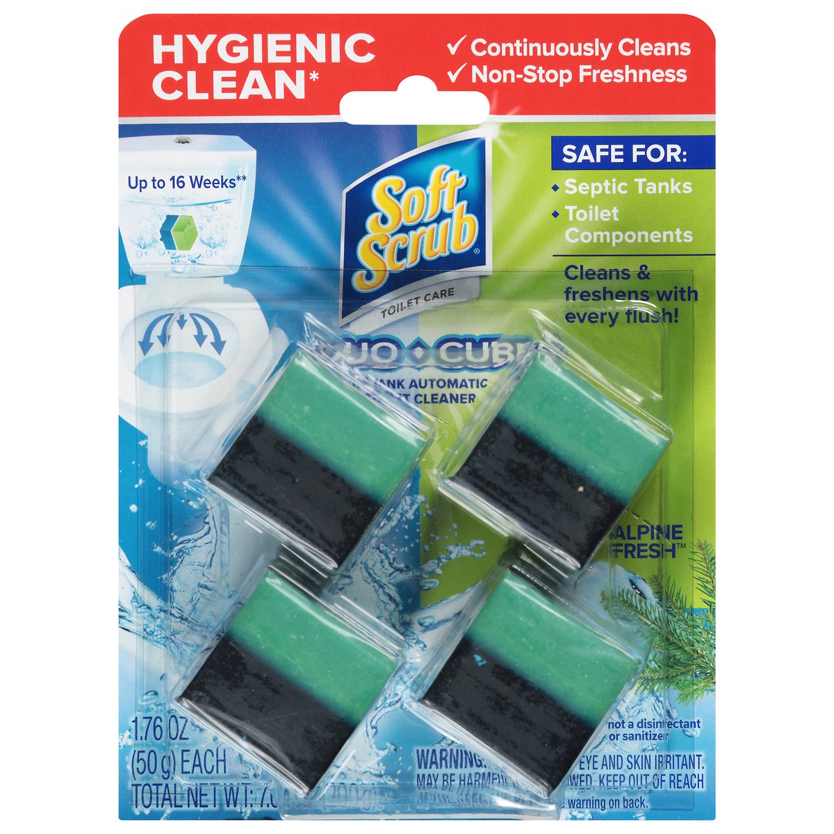 slide 7 of 14, Soft Scrub Duo-Cubes Alpine Fresh In-Tank Toilet Bowl Cleaner - 4 Count, 4 ct