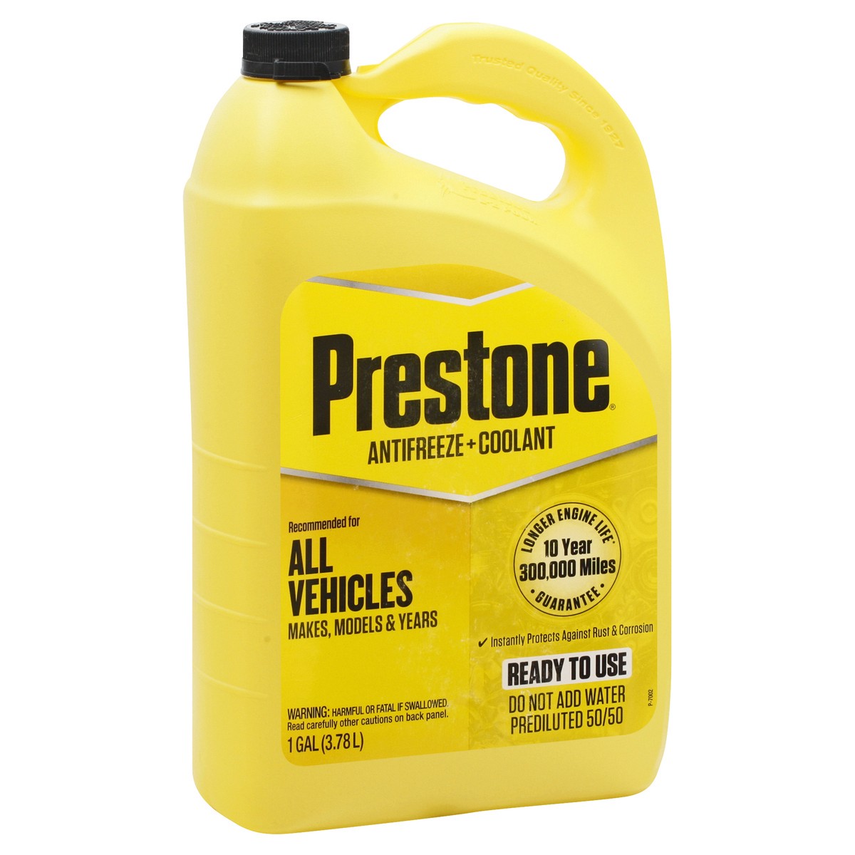 slide 2 of 9, Prestone 50/50 Prediluted Antifreeze, 1 gal