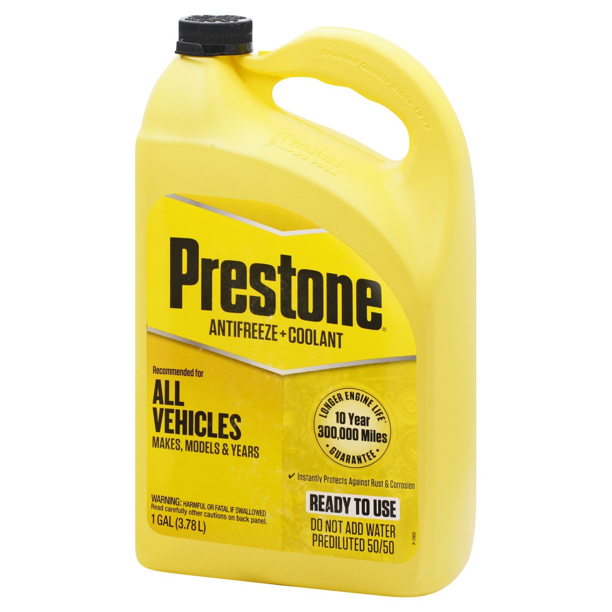 slide 3 of 9, Prestone 50/50 Prediluted Antifreeze, 1 gal