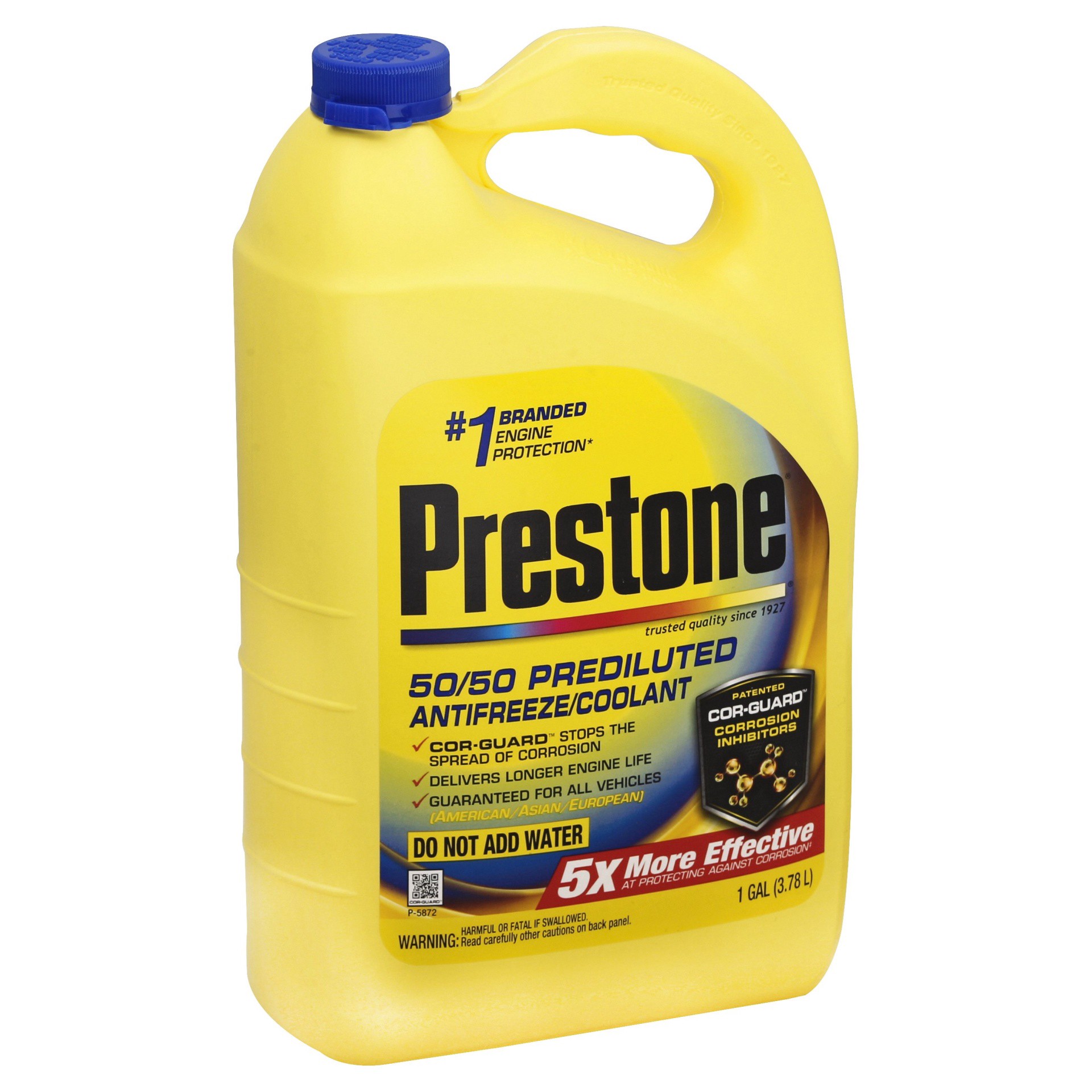 slide 1 of 9, Prestone 50/50 Prediluted Antifreeze, 1 gal