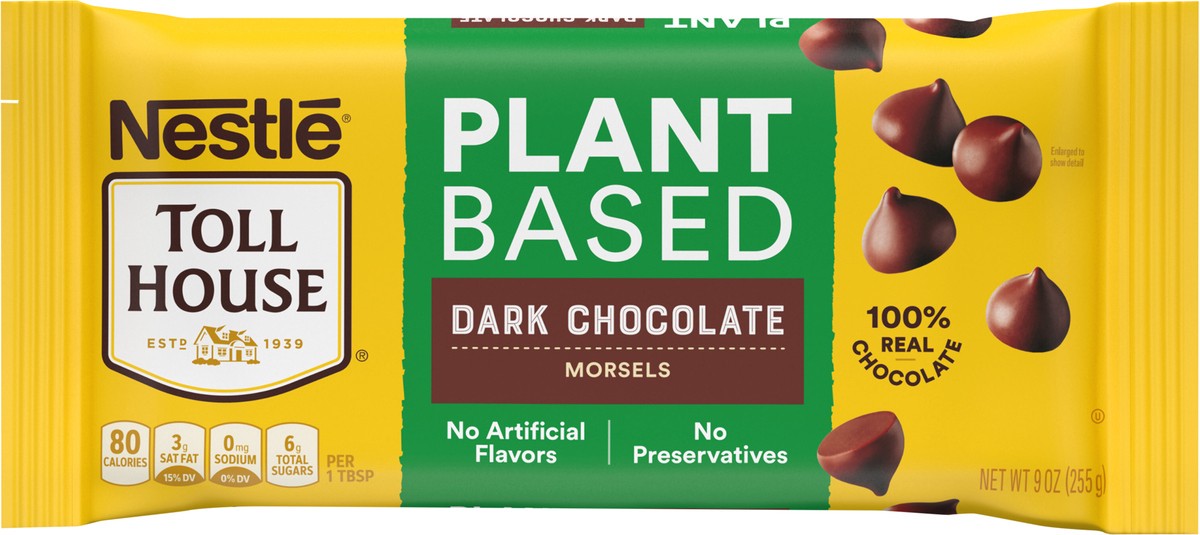 slide 4 of 8, Toll House Plant Based Dark Chocolate Chips, 9 oz