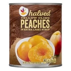 Giant Halved Yellow Cling Peaches in Extra Light Syrup