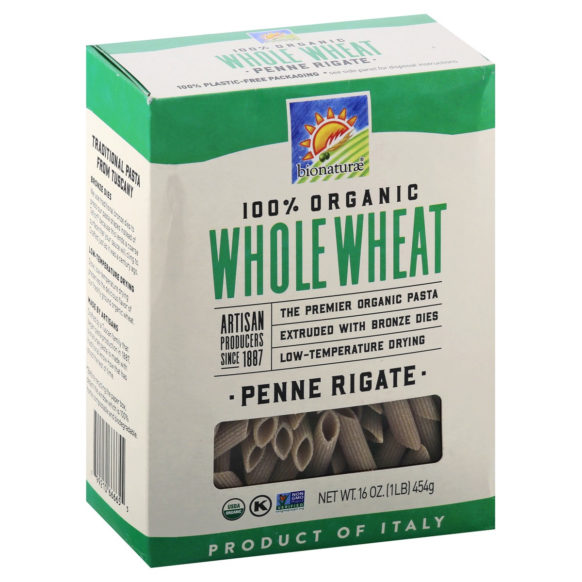 slide 2 of 10, bionaturae Whole Wheat Penne Rigate 16 oz, 16 oz