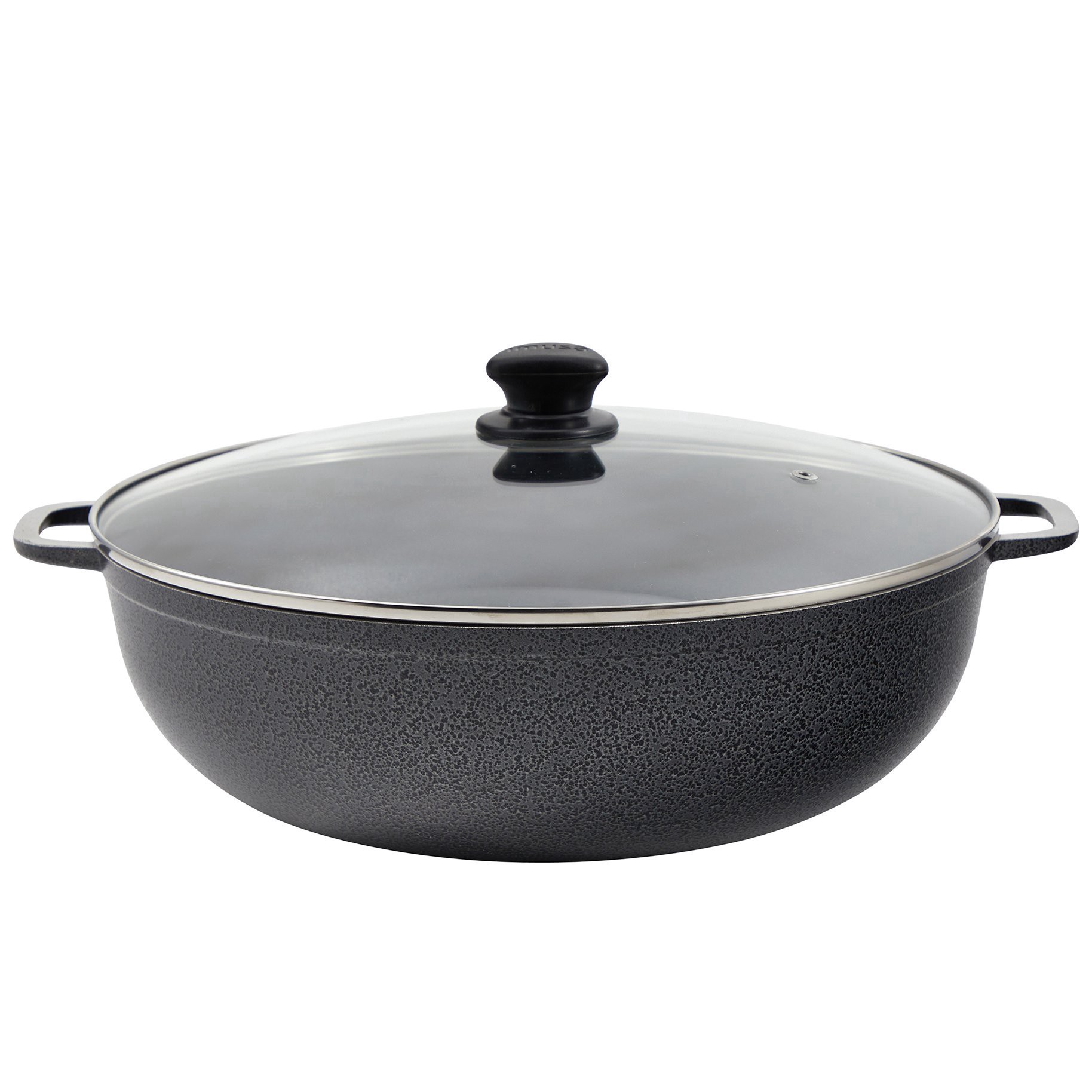 slide 1 of 1, IMUSA Caldero Basic Glass Lid Non-Stick - 14.17 Inches, 1 ct