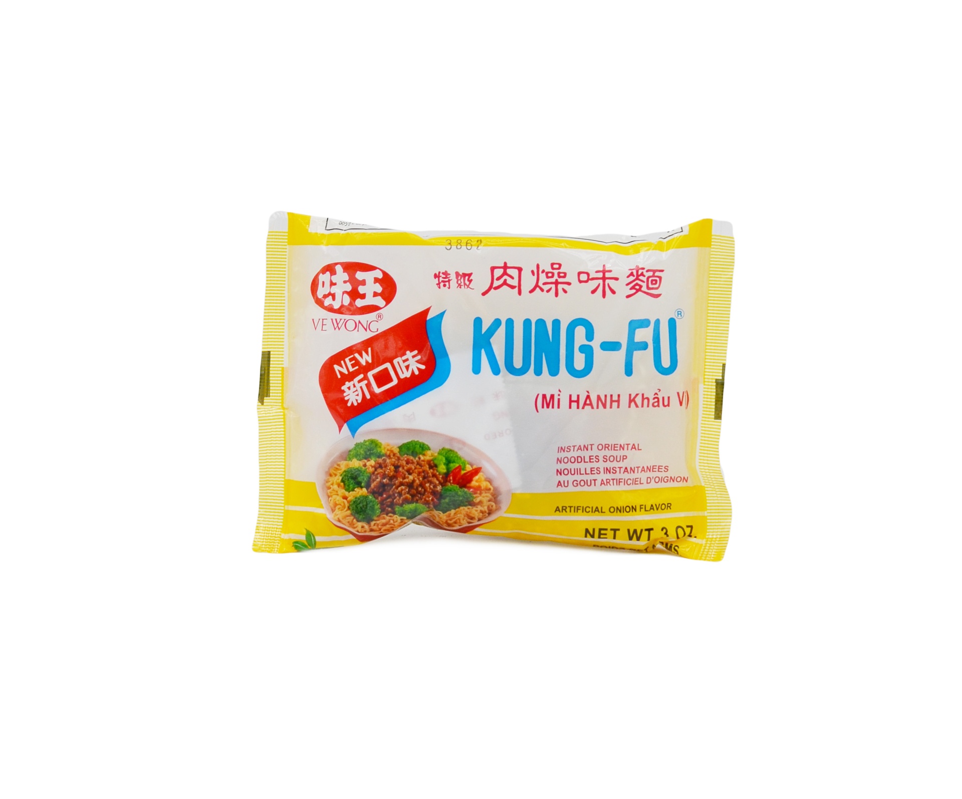 slide 1 of 1, Kung-Fu Instant Noodle Onion, 3 oz