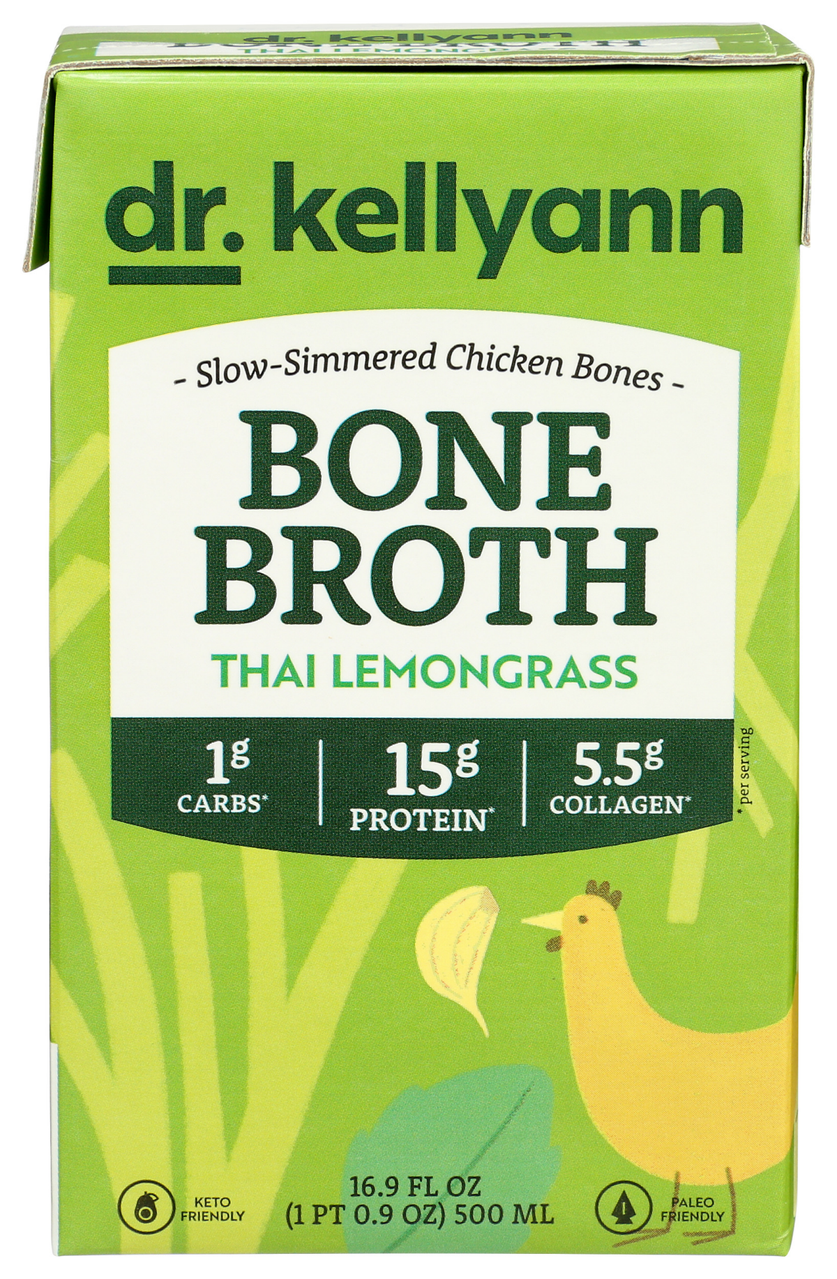slide 1 of 1, Dr Kellyann Bone Broth Thai Lemon, 16.9 oz