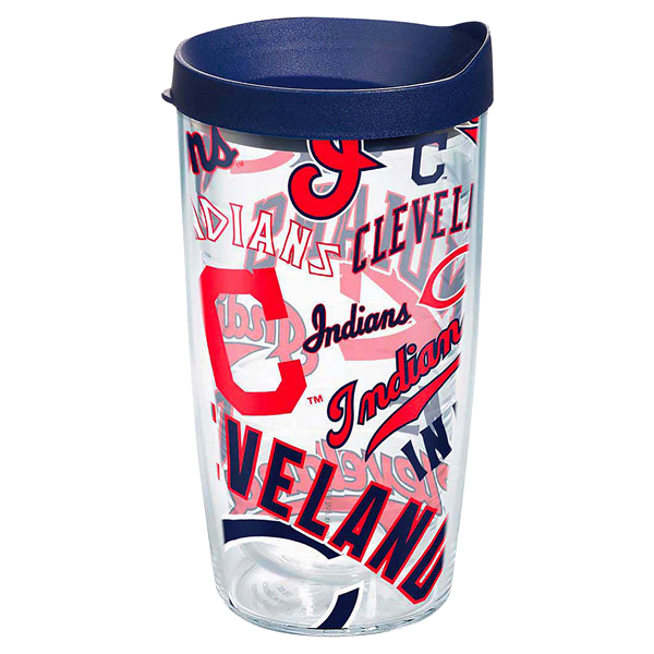 slide 1 of 1, Tervis MLB Cleveland Indians All Over Tumbler with Travel Lid, 16 oz