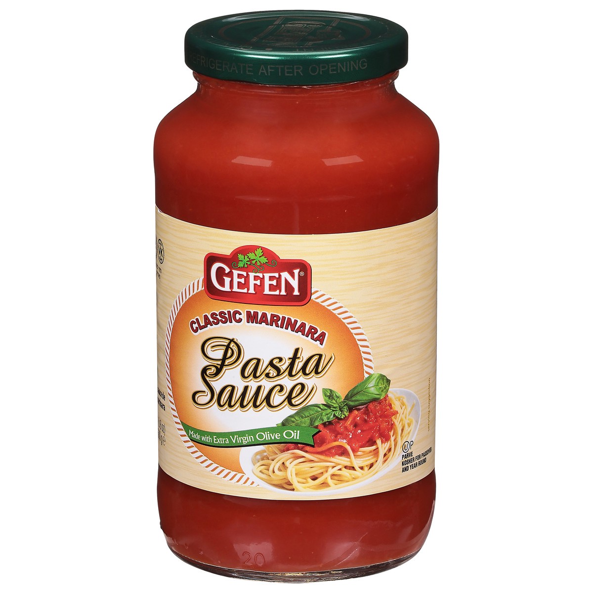 slide 3 of 9, Gefen Classic Marinara Pasta Sauce, 25 oz