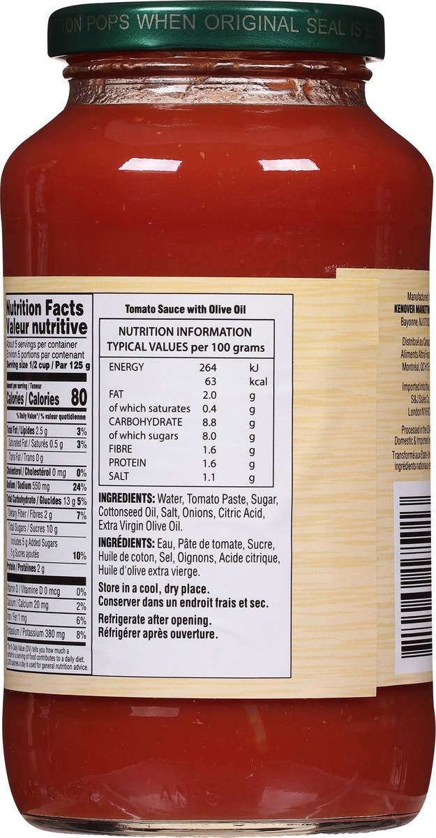 slide 5 of 9, Gefen Classic Marinara Pasta Sauce, 25 oz