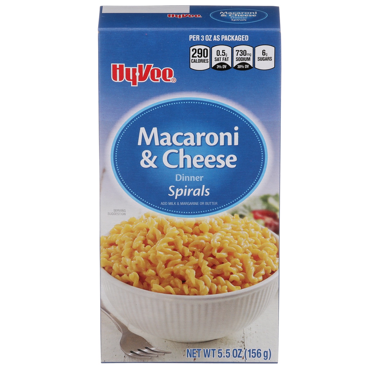 slide 1 of 1, Hy-vee Spirals Macaroni & Cheese Dinner, 5.5 oz