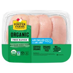 Coastal Range Organics Organic Thin Sliced Boneless Skinless Chicken Breast