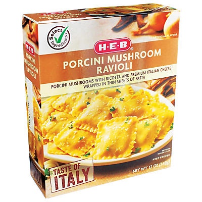 slide 1 of 1, Central Market Taste of Italy Porcini Mushroom Ravioli, 12 oz