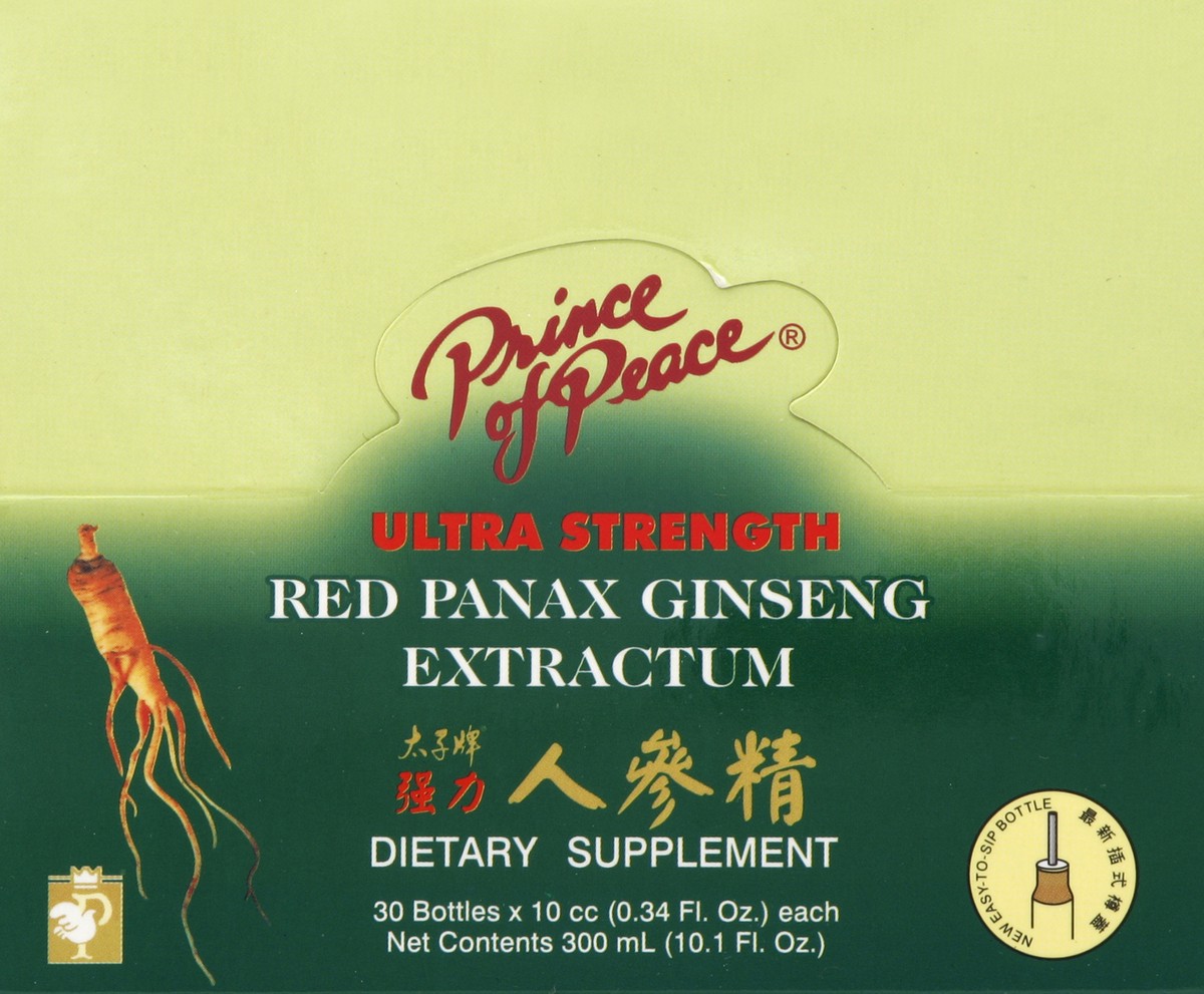 slide 4 of 4, Prince of Peace Red Panax Ginseng Extractum, 30 ct; 0.34 fl oz