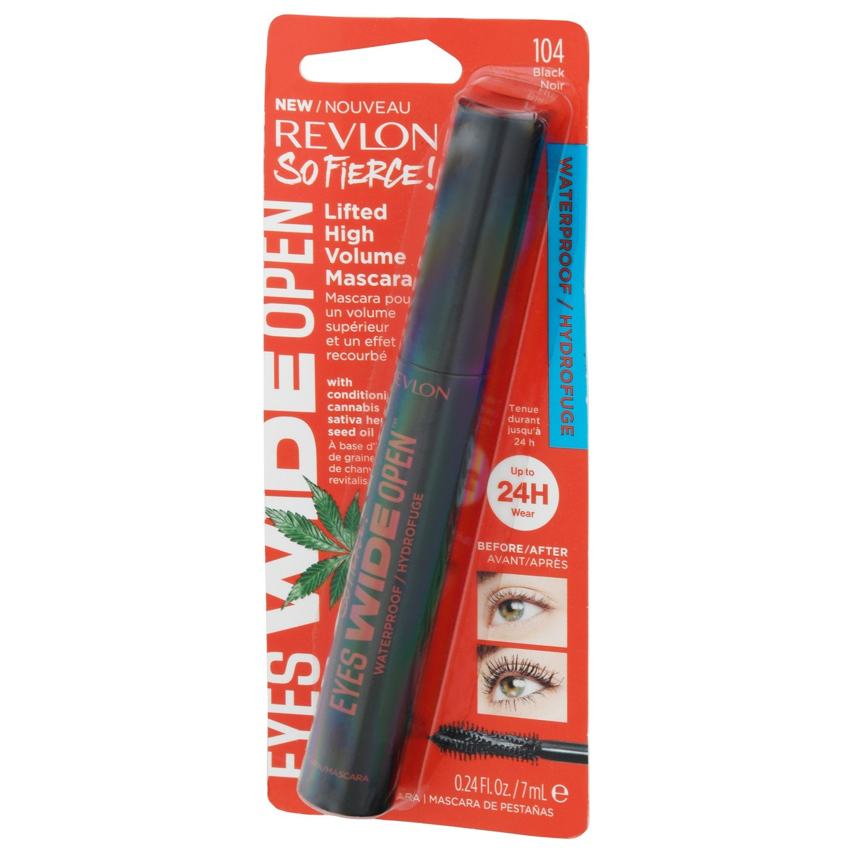 slide 13 of 13, Revlon So Fierce! Eyes Wide Open Black 104 Mascara 0.24 fl oz, 0.24 fl oz