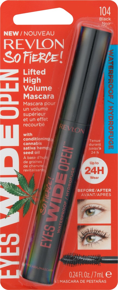 slide 4 of 13, Revlon So Fierce! Eyes Wide Open Black 104 Mascara 0.24 fl oz, 0.24 fl oz