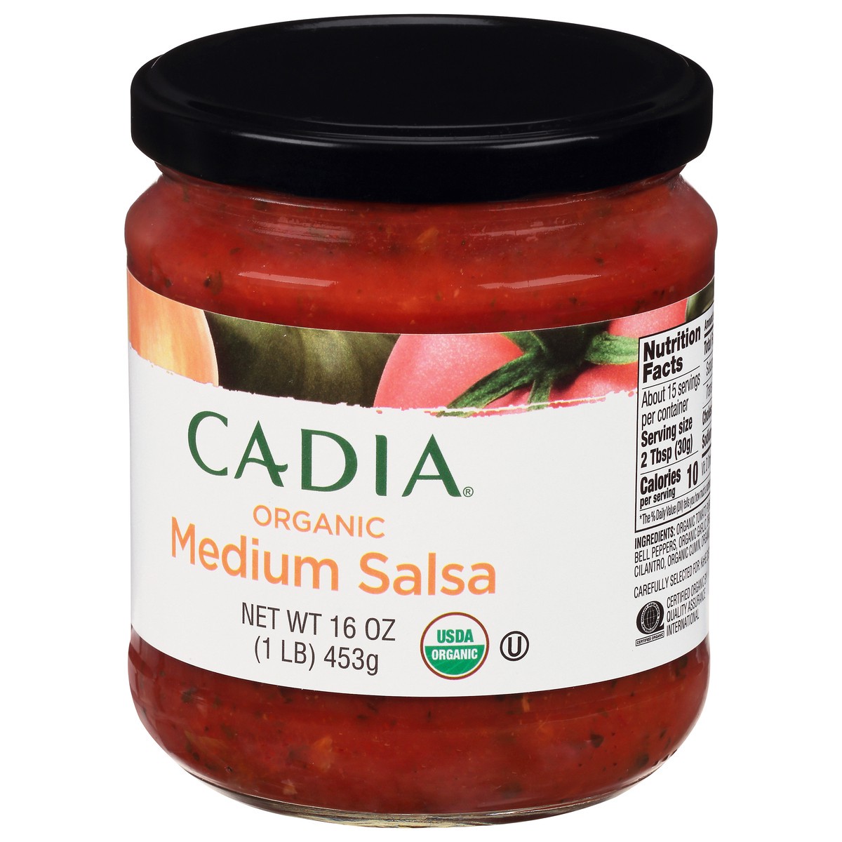 slide 7 of 13, Cadia Organic Medium Salsa 16 oz, 16 oz