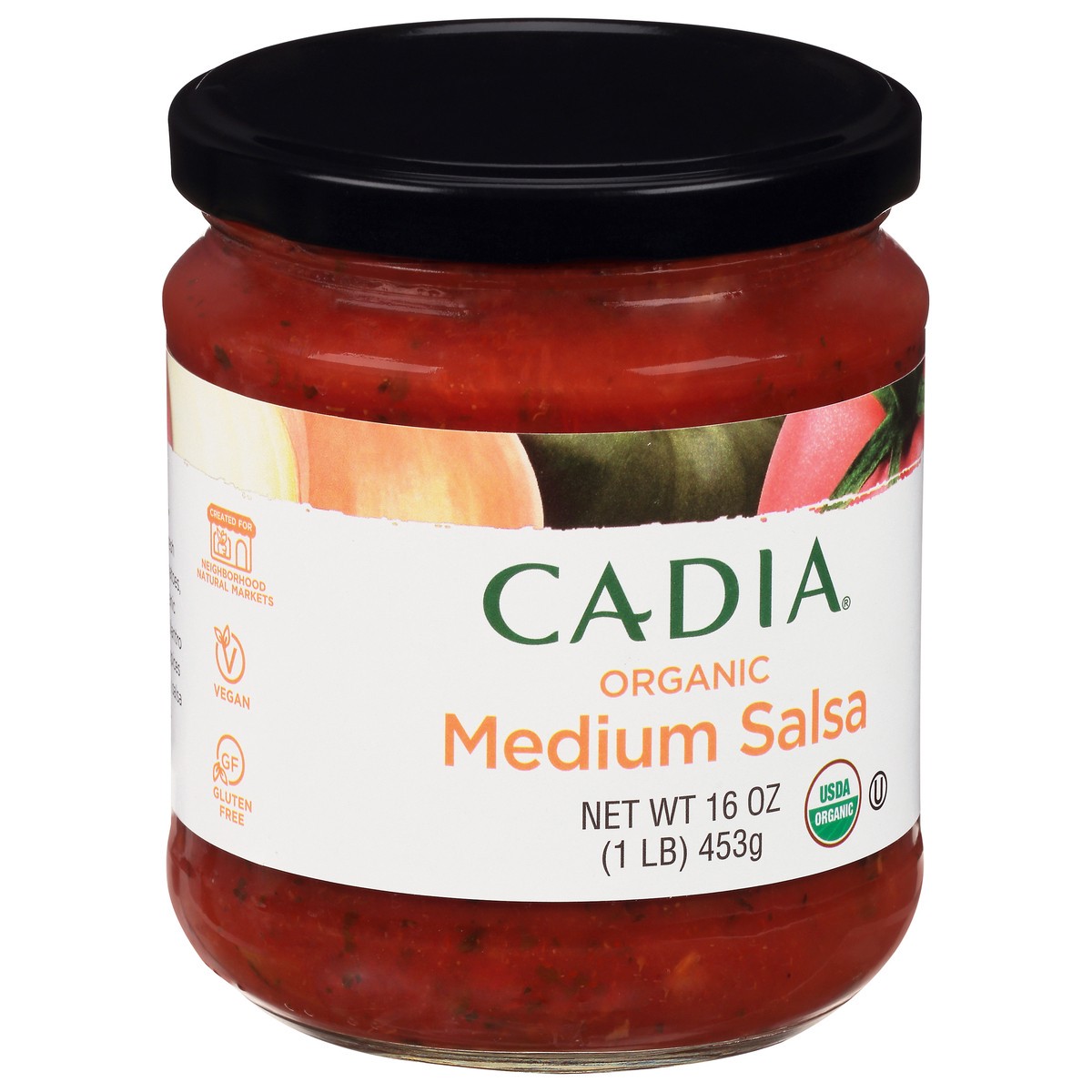 slide 11 of 13, Cadia Organic Medium Salsa 16 oz, 16 oz