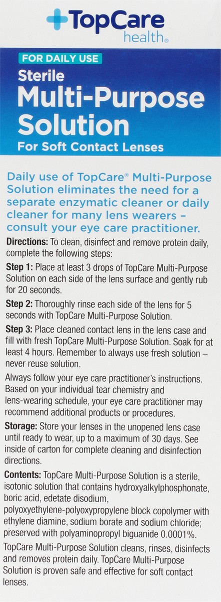 slide 12 of 16, TopCare Health Sterile Multi-Purpose Solution 12 fl oz, 12 fl oz