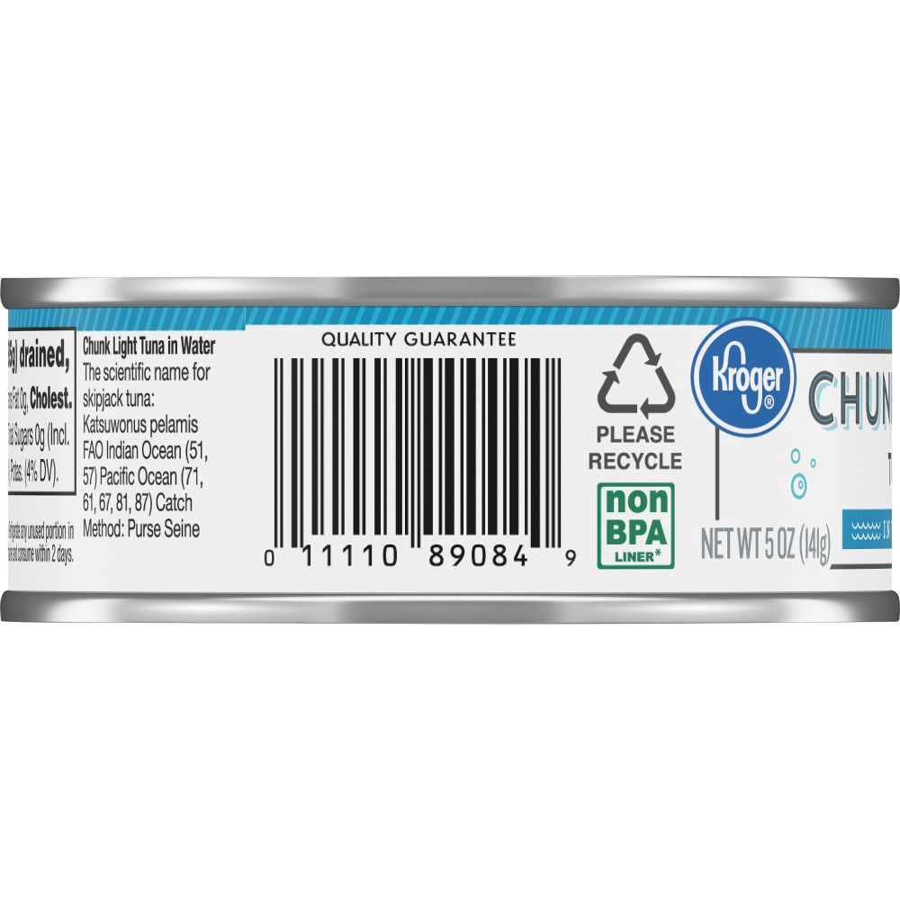slide 2 of 4, Kroger Wild Caught Chunk Light Tuna In Water, 5 oz