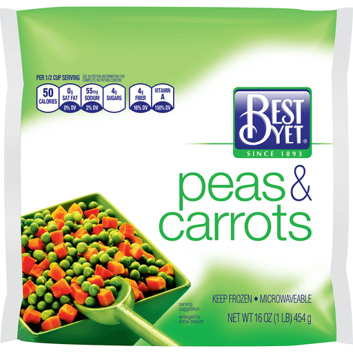 slide 1 of 1, Best Yet Peas & Carrots, 16 oz