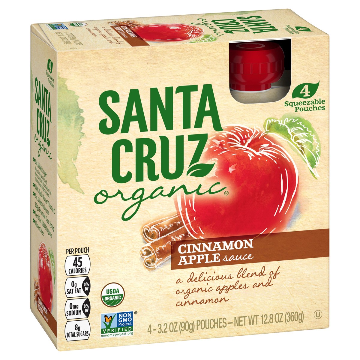 slide 1 of 8, Santa Cruz Organic Fruit Sauce, 12.8 oz