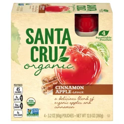 Santa Cruz Organic Cinnamon Apple Sauce Pouches