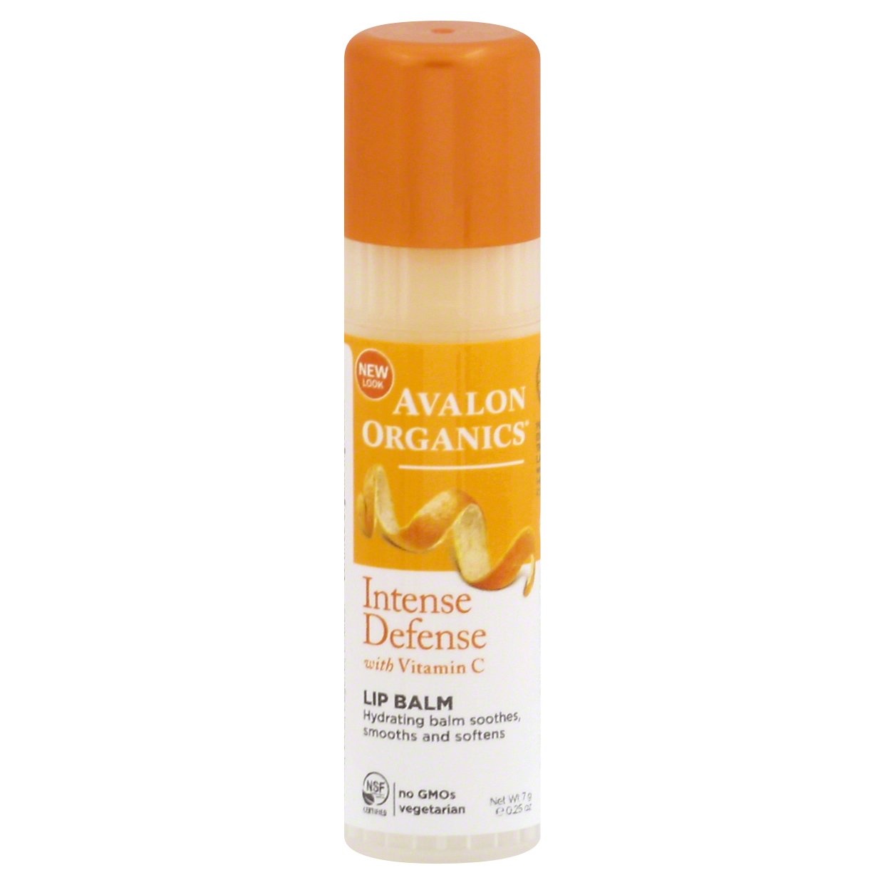 slide 1 of 1, Avalon Organics Intense Defense with Vitamin C Lip Balm, 0.25 oz