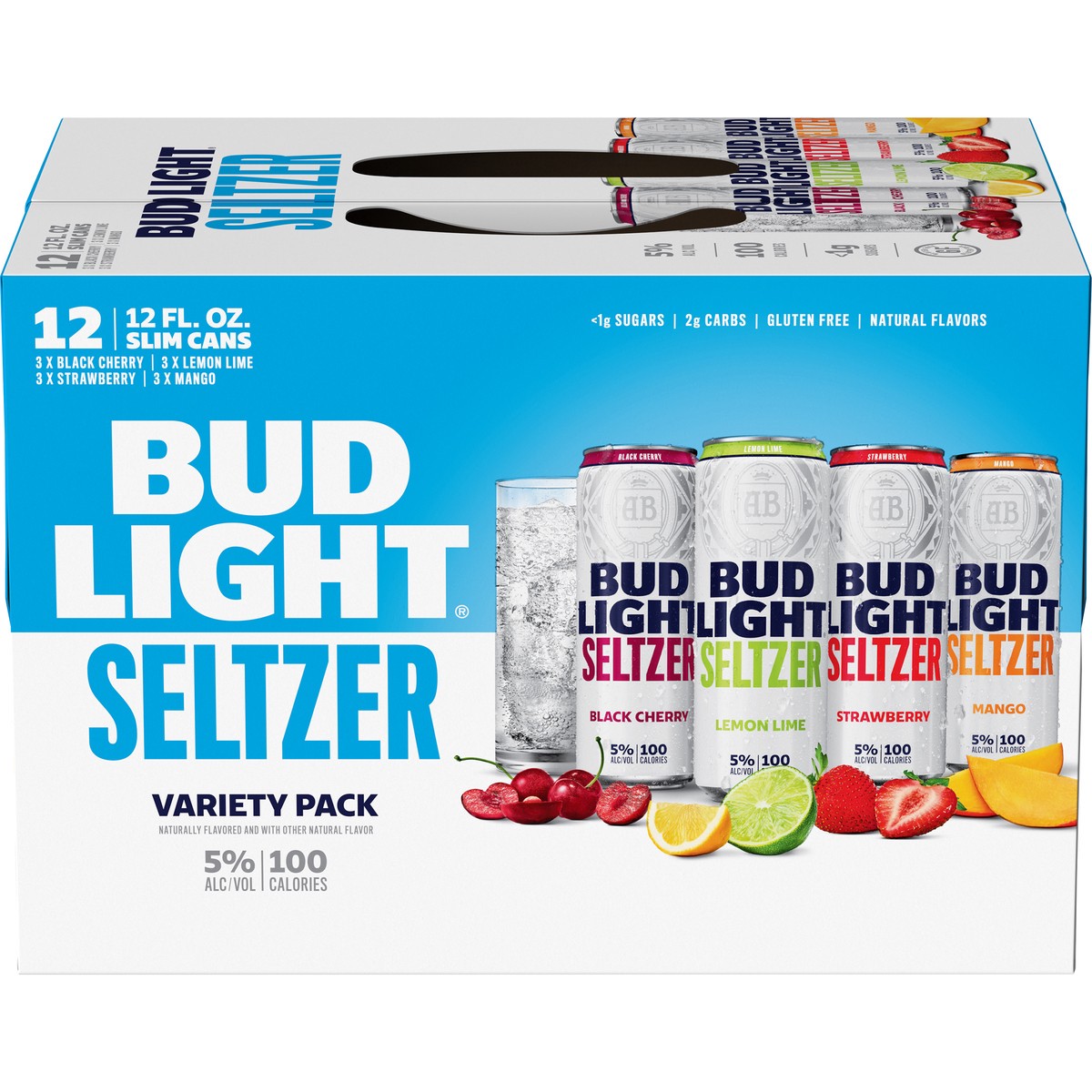 slide 1 of 19, Bud Light Seltzer Variety Pack, 12 ct