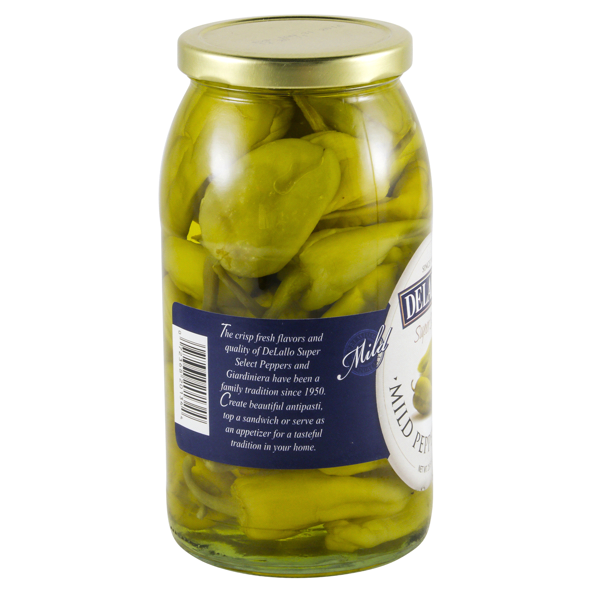 slide 2 of 4, DeLallo Mild Pepperoncini, 25.5 oz