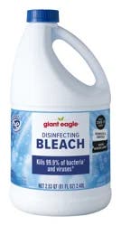 Giant Eagle Disinfecting Bleach