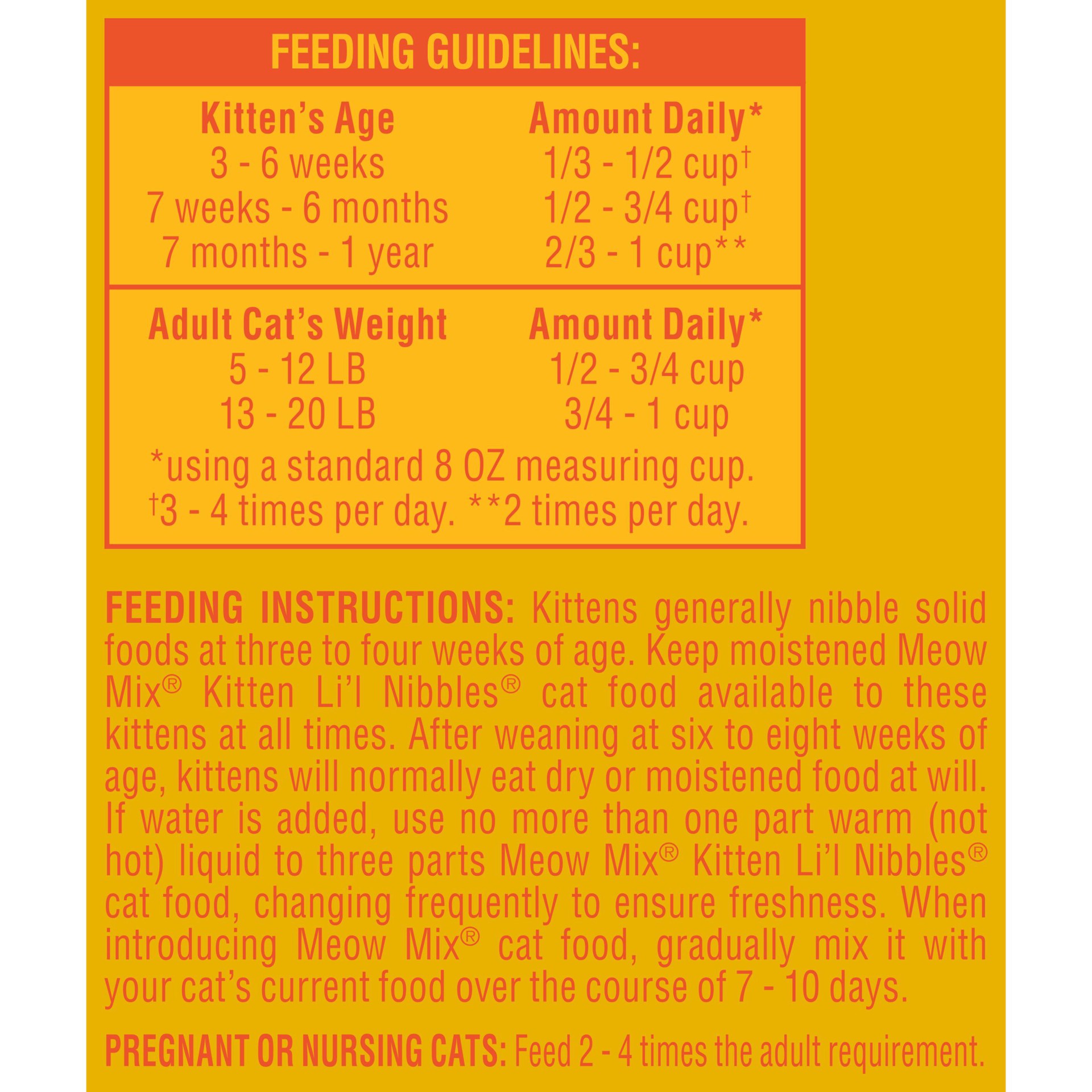 slide 8 of 8, Meow Mix Li'l Nibbles Kitten Cat Food 50.4 oz, 50.4 oz