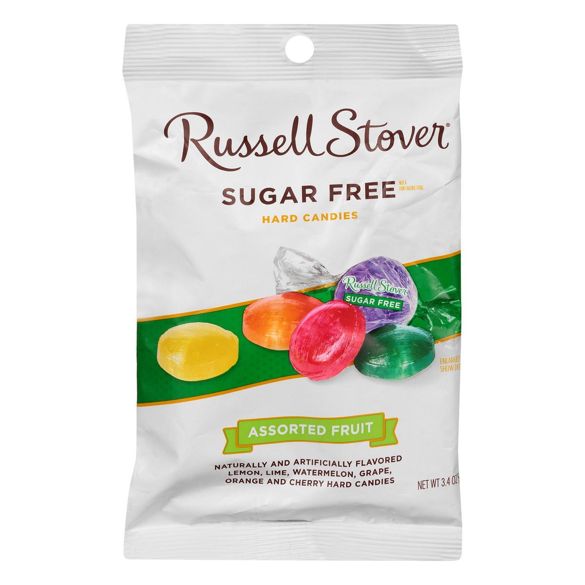 slide 1 of 1, Russell Stover Sugar Free Assorted Fruit Hard Candies 3.4 oz, 3.4 oz