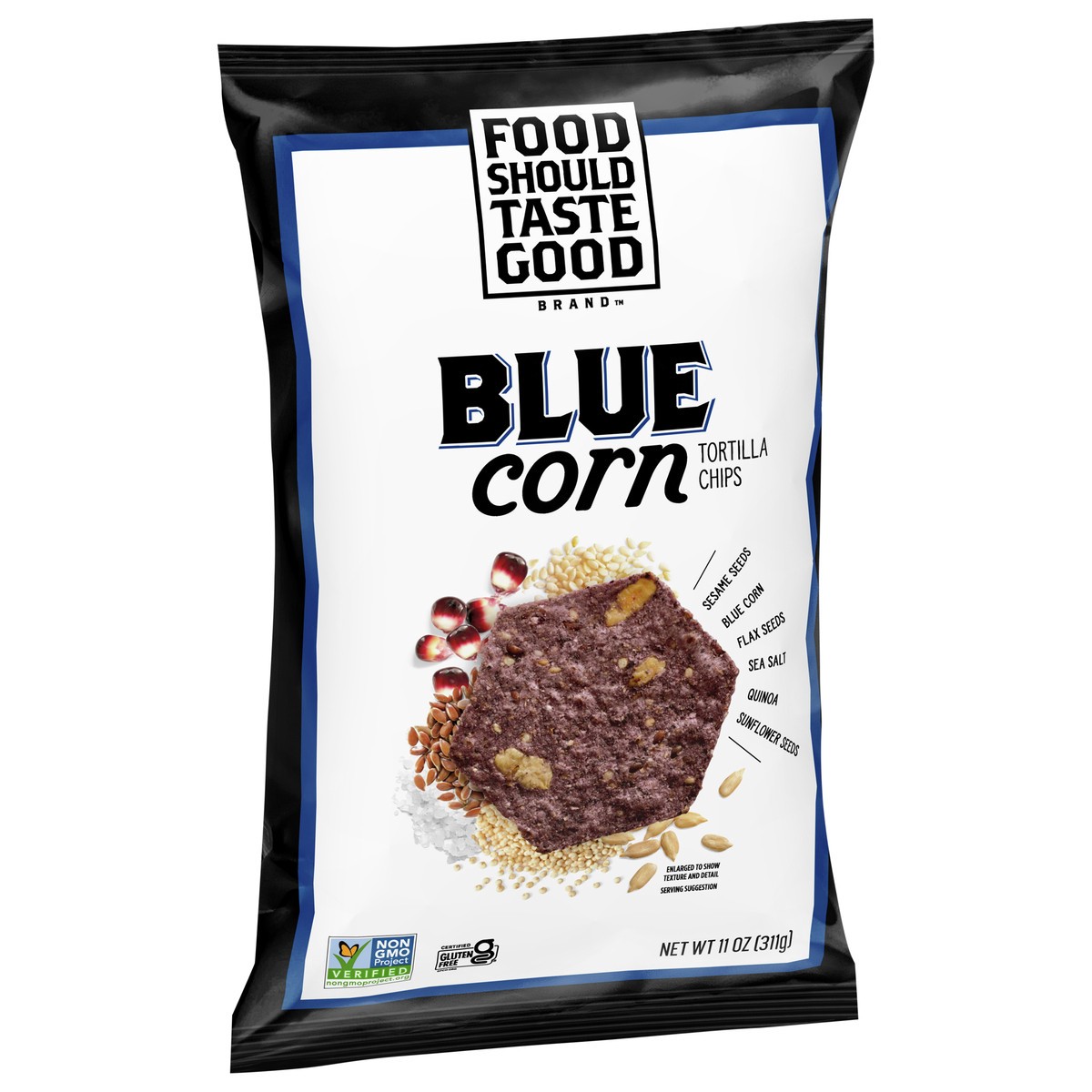 slide 4 of 12, Food Should Taste Good Tortilla Chips, Blue Corn, Gluten Free, 11 oz, 11 oz