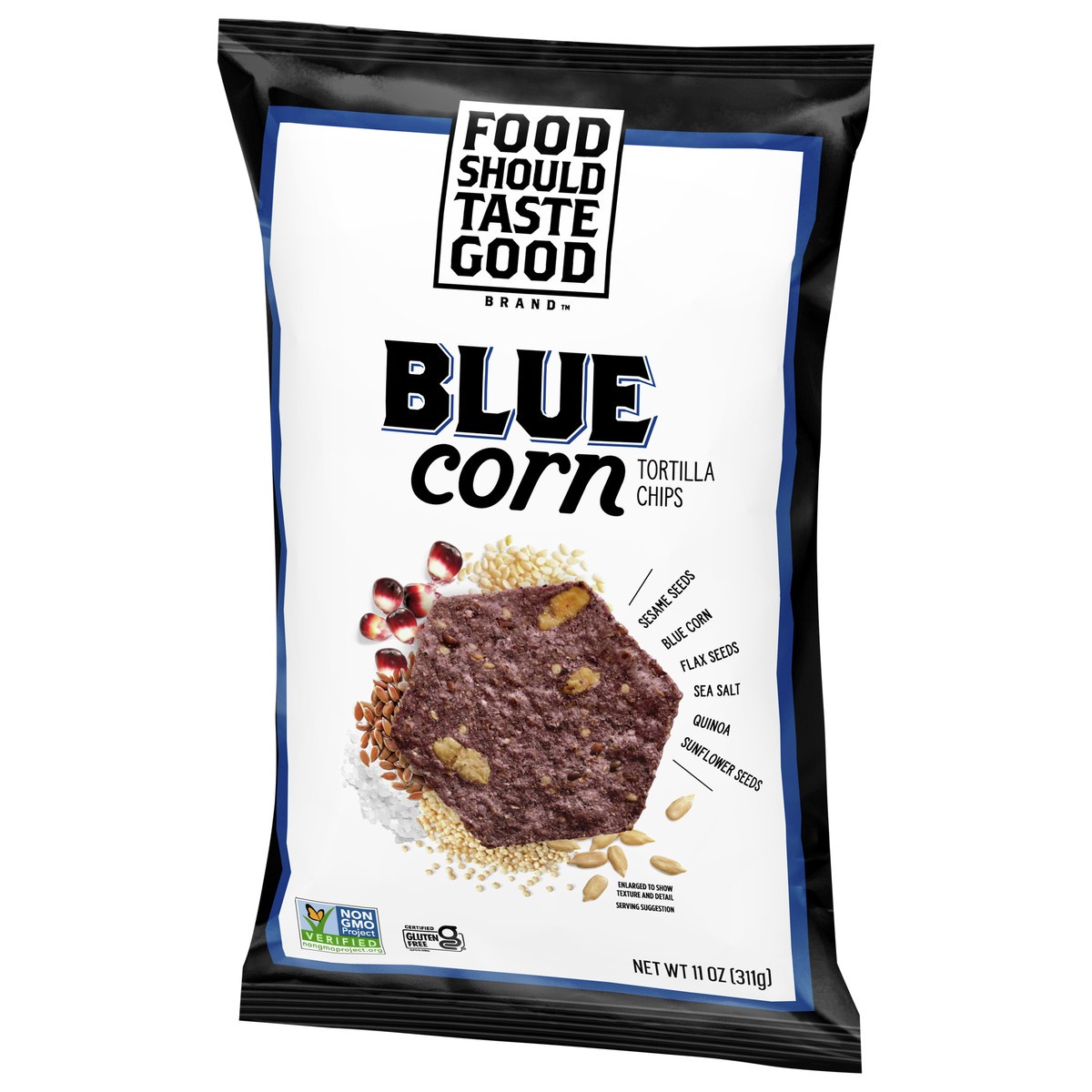 slide 11 of 12, Food Should Taste Good Tortilla Chips, Blue Corn, Gluten Free, 11 oz, 11 oz