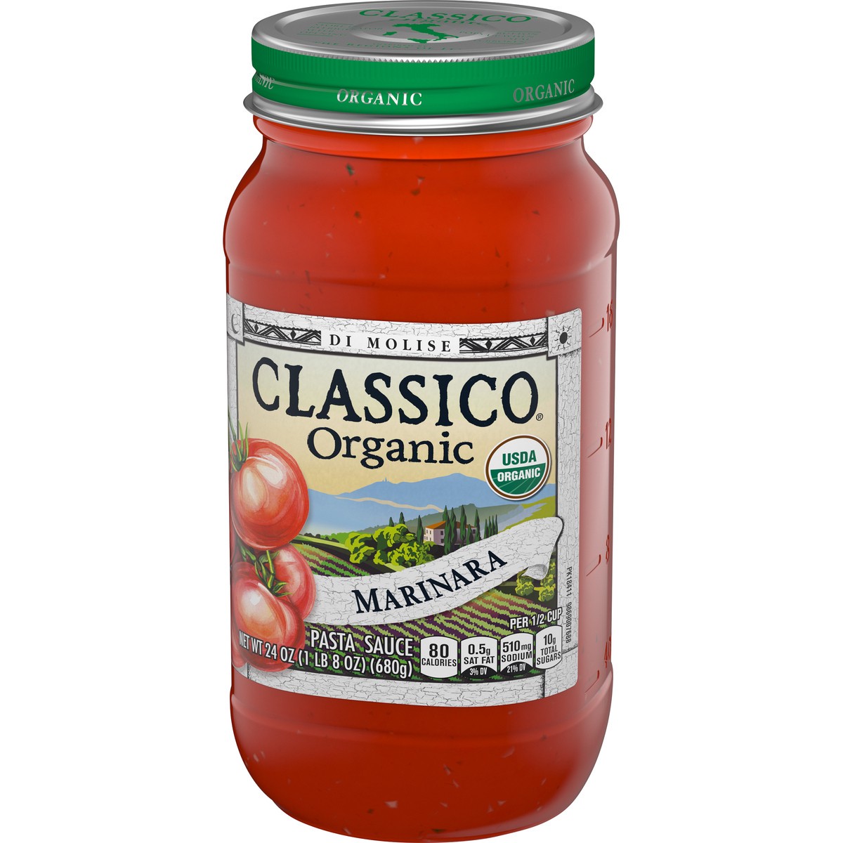 slide 2 of 14, Classico Organic Marinara Pasta Sauce, 24 oz Jar, 24 oz