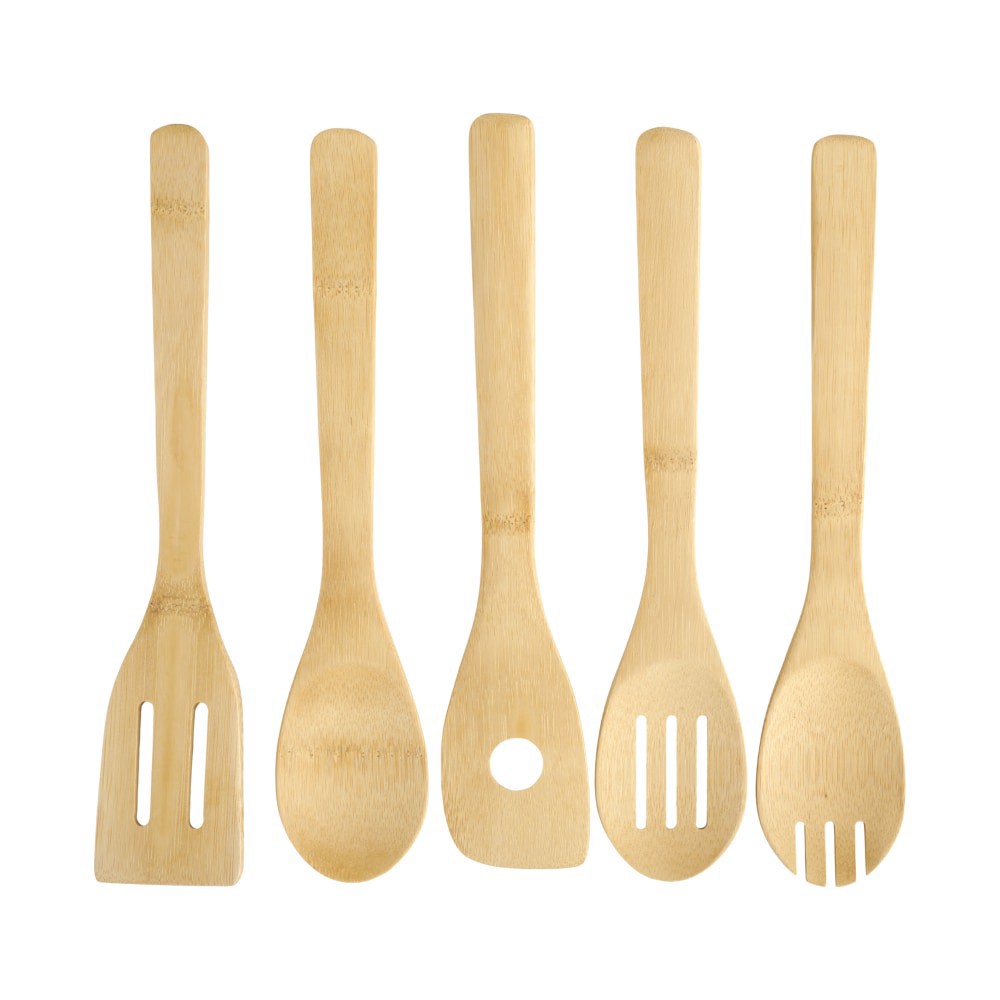 slide 4 of 4, Everyday Living Bamboo Kitchen Tools Set, 5 ct
