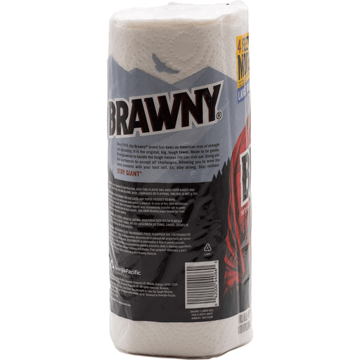 slide 2 of 2, Brawny Large Roll Pick-A-Size Paper Towels, 1 ct