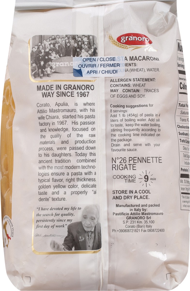 slide 8 of 10, Granoro Macaroni Pasta 16 oz, 16 oz