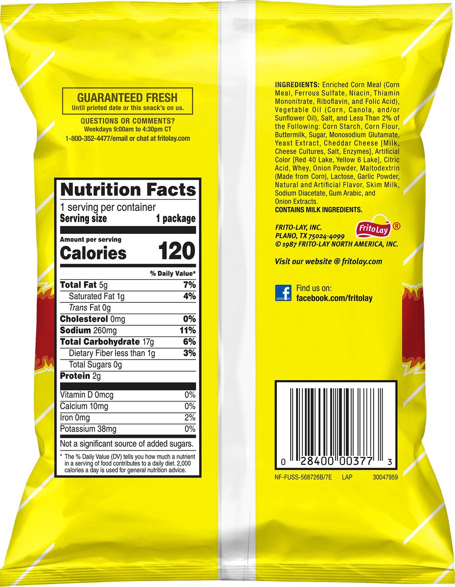 slide 2 of 5, Funyuns Onion Flavored Rings Flamin' Hot 7/8 Oz, 0.88 oz