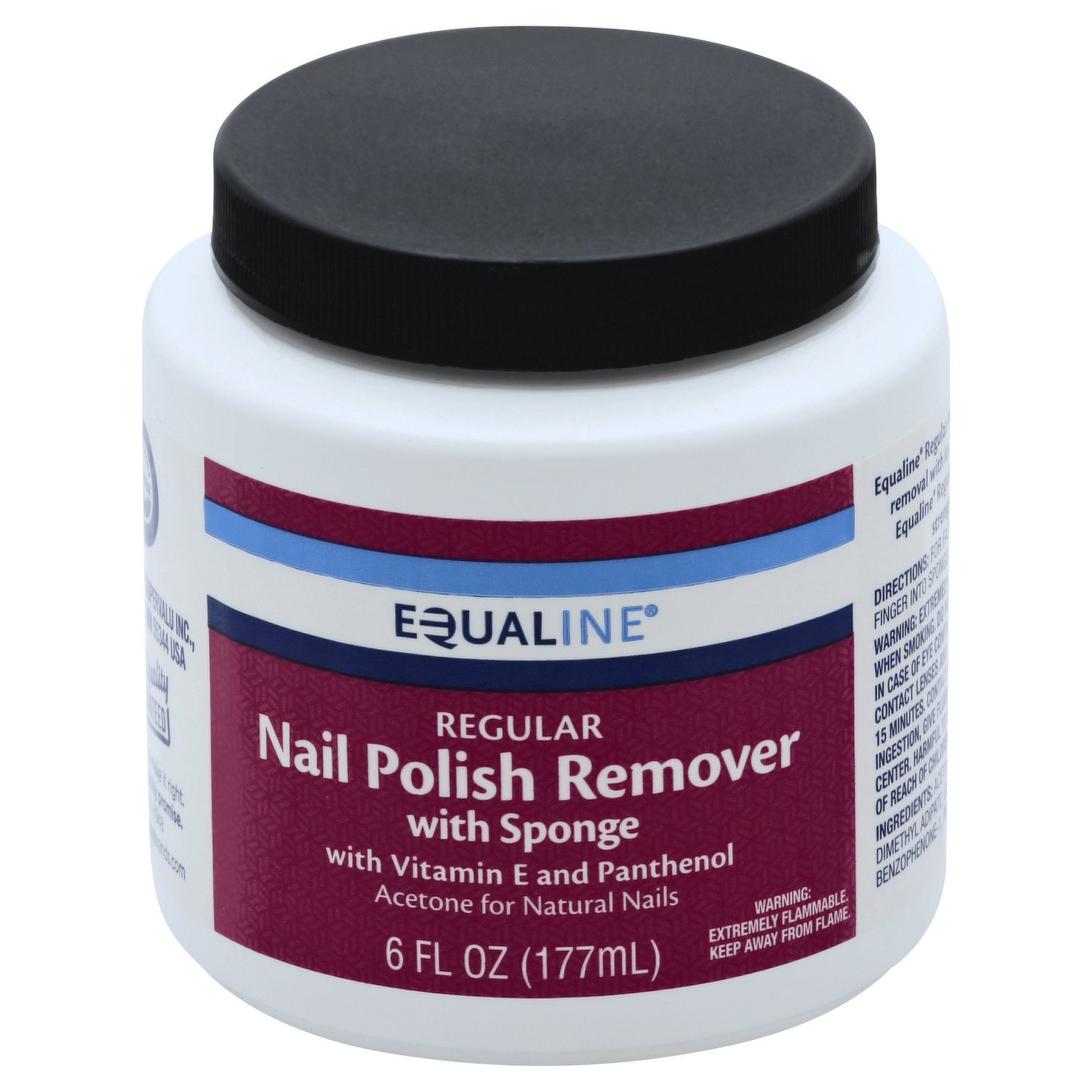 slide 1 of 1, Equaline Nail Polish Remover, 6 oz