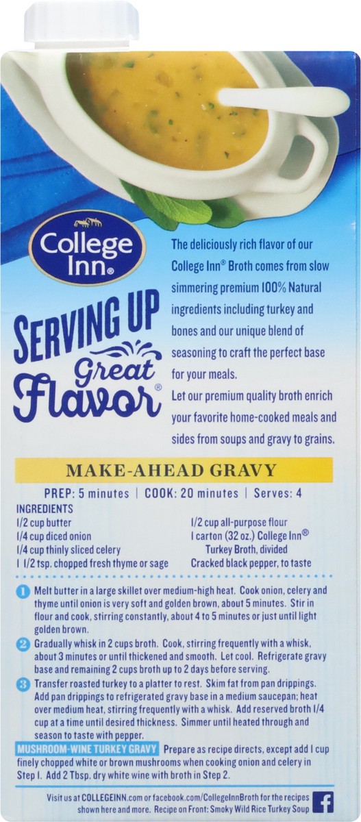 slide 8 of 13, College Inn Turkey Broth 32 oz Carton, 32 oz