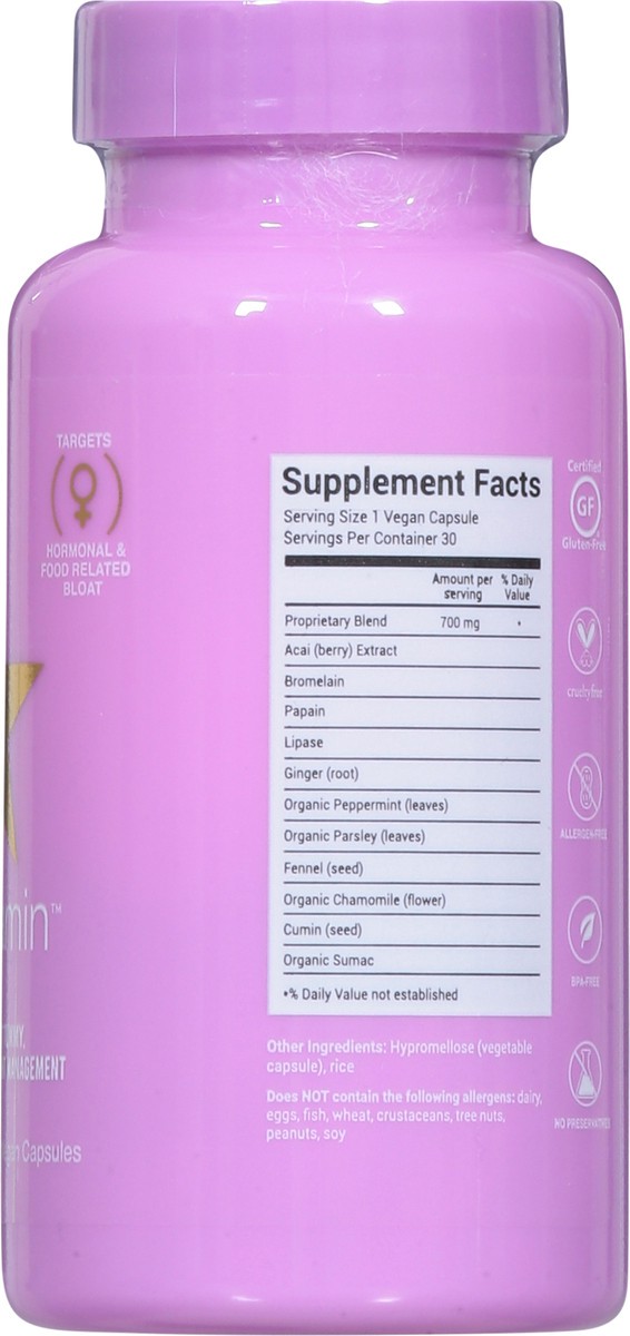 slide 2 of 13, Bloatamin Vegan Capsules Dietary Supplement 30 Capsules, 30 ct