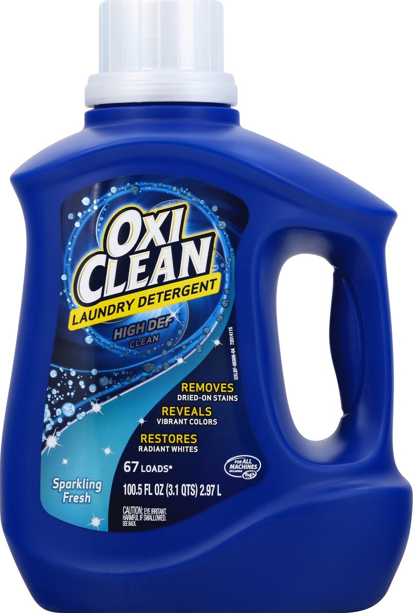 slide 7 of 9, Oxi-Clean Liquid Laundry Detergent, Sparkling Fresh Scent, 100.5 oz., 100.50 fl oz
