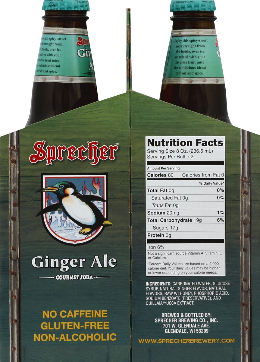 slide 3 of 4, Sprecher Ginger Ale, 4 ct;16 fl oz