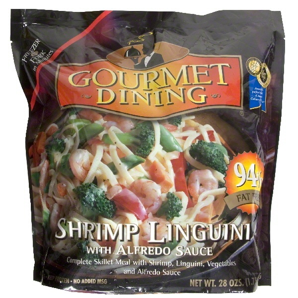 slide 1 of 1, Gourmet Dining Complete Skillet Meal Shrimp Linguini with Alfredo Sauce, 28 oz