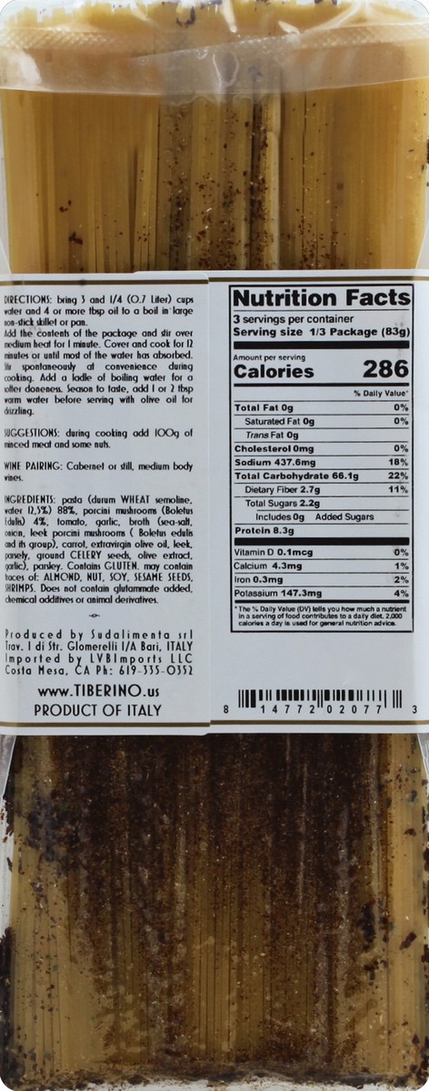 slide 2 of 8, Tiberino Spaghetti 250 g, 9 oz