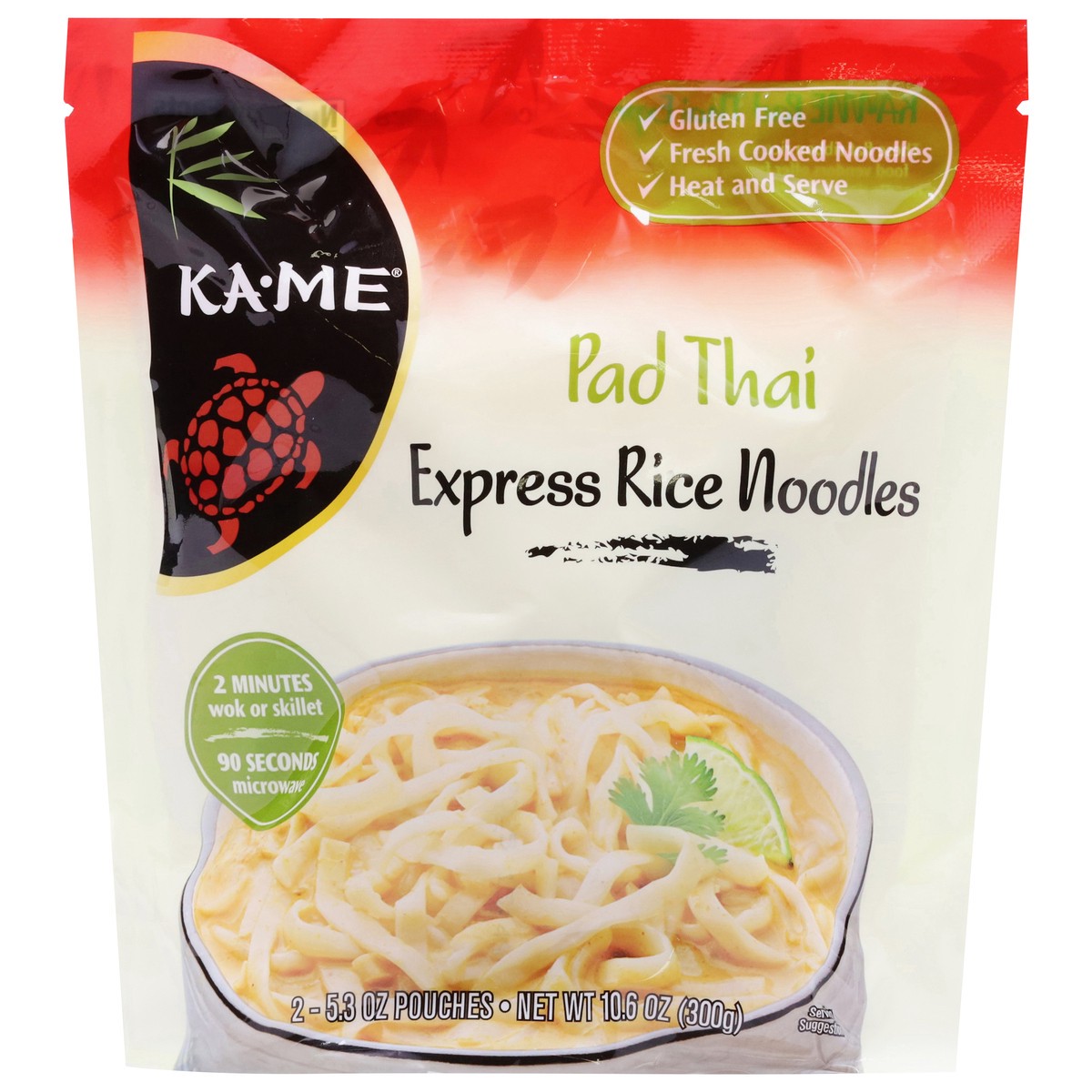 slide 1 of 9, KA-ME Pad Thai Express Rice Noodles 2 - 5.3 oz Pouches, 2 ct