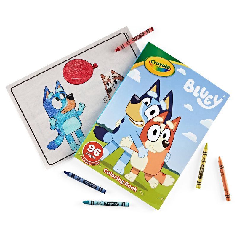 slide 3 of 5, Bluey Coloring Book, 1 ct