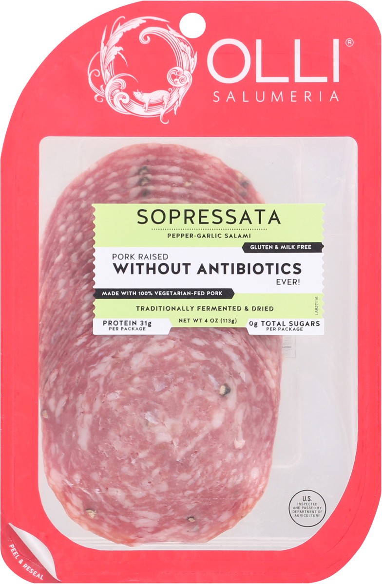 slide 4 of 9, Olli Salumeria Sopressata Pepper-Garlic Salami 4 oz, 4 oz